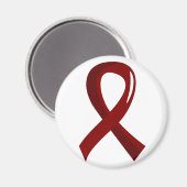 Multipel Myeloma Burgundy Ribbon 3 Magneet (Voorkant / Achterkant)