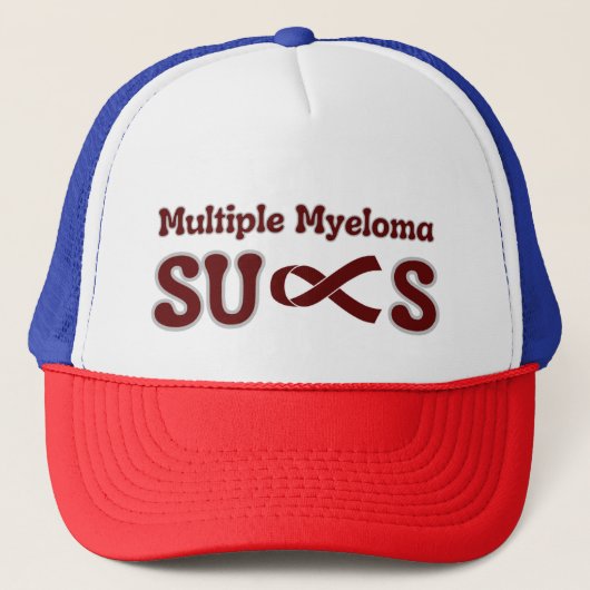 Multipel Myeloma Sucks Trucker Hat Trucker Pet (Voorkant)