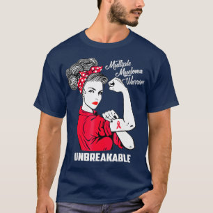 Multipel myeloom arrior onbreekbaar bewustzijn t-shirt