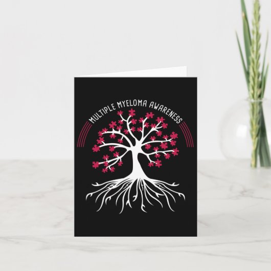 Multipel Myeloom Awareness Tree Puzzle Kaart (Voorkant)
