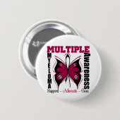 Multipel Myeloom Bewustheid Butterfly Ronde Button 5,7 Cm (Voorkant /achterkant)