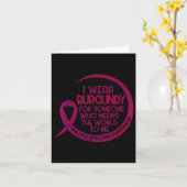 Multipel myeloom Bewustzijn Bourgogne lint I Draag Kaart (Gele Bloem)