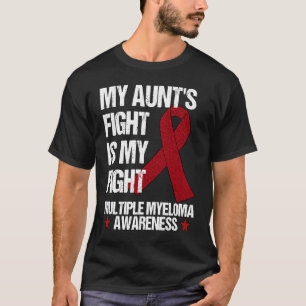 Multipel myeloom bewustzijn Bourgondië lint van ta T-shirt