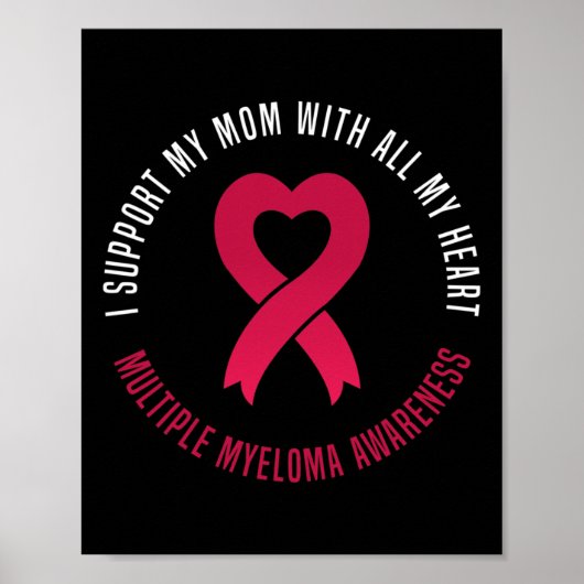 Multipel Myeloom Bewustzijn Ik Steun Mijn Moeder L Poster (Voorkant)