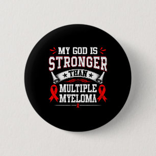 Multipel Myeloom Bewustzijn Rode Lint Bloedkanker Ronde Button 5,7 Cm