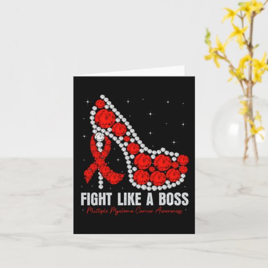 Multipel myeloom Bewustzijn Vecht Bloedkanker Zoal Kaart (Gele Bloem)