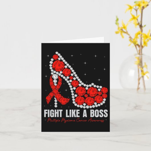 Multipel myeloom Bewustzijn Vecht Bloedkanker Zoal Kaart (Gele Bloem)