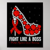 Multipel myeloom Bewustzijn Vecht Bloedkanker Zoal Poster (Voorkant)