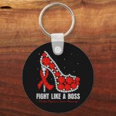 Multipel myeloom Bewustzijn Vecht Bloedkanker Zoal Sleutelhanger (Achterkant)