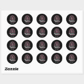 Multipel myeloom bewustzijn vechten we samen ronde sticker (Vel)