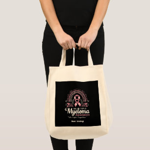 Multipel myeloom bewustzijn vechten we samen tote bag