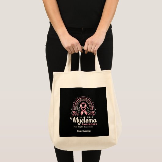 Multipel myeloom bewustzijn vechten we samen tote bag (Voorkant (product))