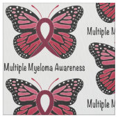 Multipel myeloom: Boterfly Ribbon of Hope Stof (Close Up)