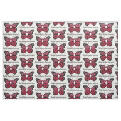 Multipel myeloom: Boterfly Ribbon of Hope Stof (Fat Quarter)