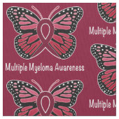 Multipel myeloom: Boterfly Ribbon of Hope Stof (Close Up)