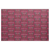 Multipel myeloom: Boterfly Ribbon of Hope Stof (Fat Quarter)