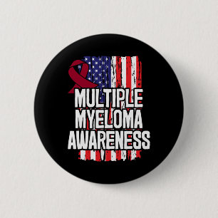 Multipel Myeloom Cadeau - Bloedkanker Bewustzijn Ronde Button 5,7 Cm