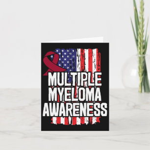 Multipel myeloom geschenk - Bewustzijn van bloedka Kaart