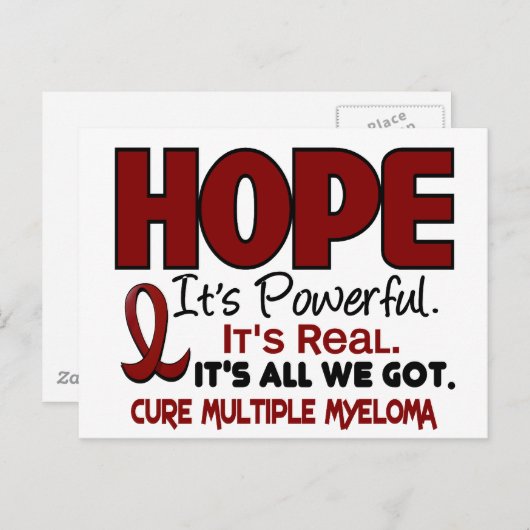 Multipel myeloom HOPE 1 Briefkaart (Voorkant / Achterkant)