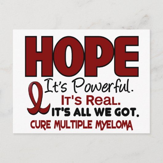 Multipel myeloom HOPE 1 Briefkaart (Voorkant)