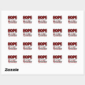 Multipel myeloom HOPE 1 Ronde Sticker (Vel)