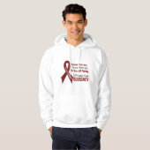 Multipel Myeloom I Prouze Draag Burgundy 1 Hoodie (Voorkant volledig)