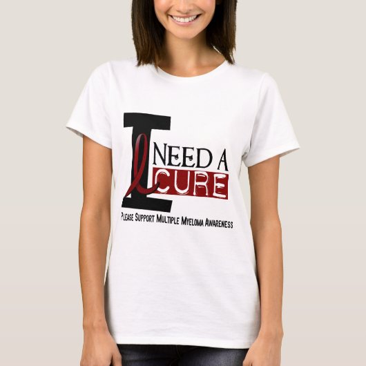Multipel myeloom IK HEB CURE 1 NODIG T-shirt (Voorkant)