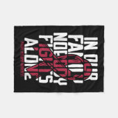 Multipel myeloom ondersteuningsfamilie multipel my fleece deken (Voorkant (Horizontaal))