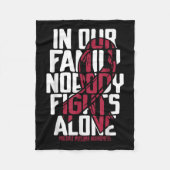 Multipel myeloom ondersteuningsfamilie multipel my fleece deken (Voorkant)