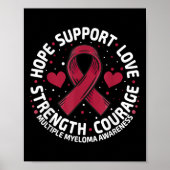 Multipel myeloom ondersteuningsfamilie multipel my poster (Voorkant)