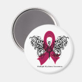 Multipel Myeloom Tribal Butterfly Ribbon Magneet (Voorkant / Achterkant)