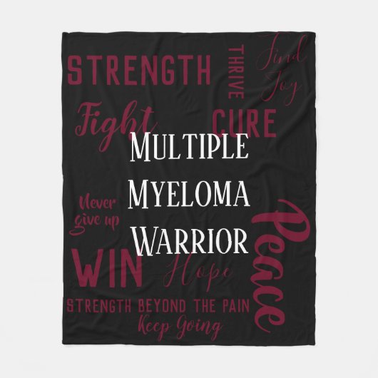 Multipel Myeloom Warrior deken (Voorkant)