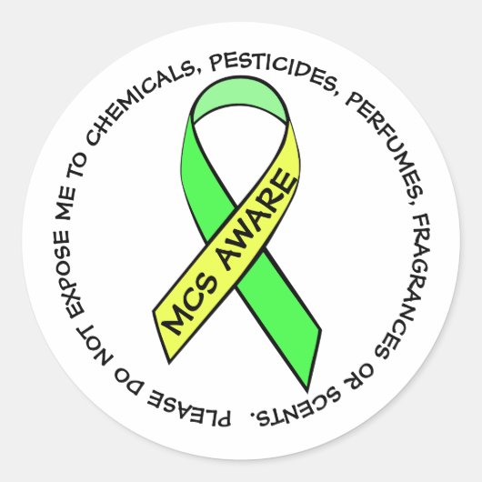 Multipele Chemische Gevoeligheidsstoornis Stickers (Voorkant)