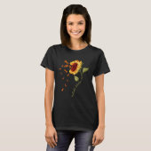 Multipele Sclerose bewustzijn Zonnebloem MS bewus T-shirt (Voorkant volledig)