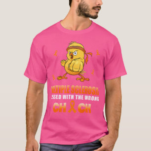 multipele sclerose die met de verkeerde baksteen w t-shirt