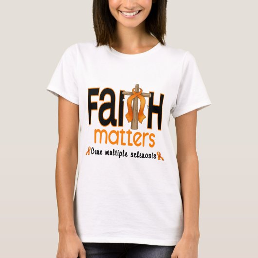 Multipele sclerose Faith Matters Cross 1 T-shirt (Voorkant)