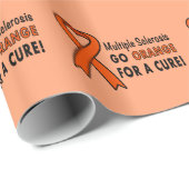 Multipele sclerose: Ga Oranje voor een Cure! Cadeaupapier (Rol Hoek)