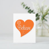 multipele sclerose geloof hart briefkaart (Staand voorkant)