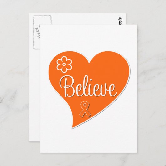 multipele sclerose geloof hart briefkaart (Voorkant / Achterkant)