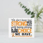 multipele sclerose hoe sterk we zijn briefkaart (Staand voorkant)