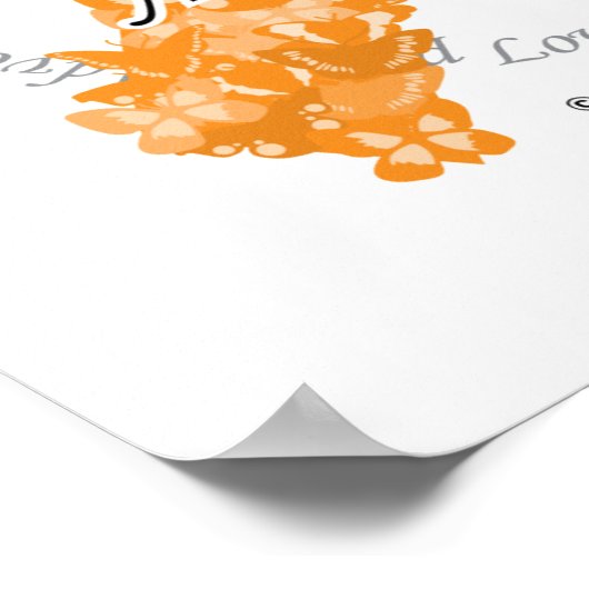 Multipele sclerose lint van Butterflies Poster (Hoek)