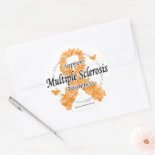 Multipele sclerose lint van Butterflies Ronde Sticker (Envelop)