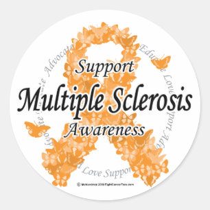 Multipele sclerose lint van Butterflies Ronde Sticker