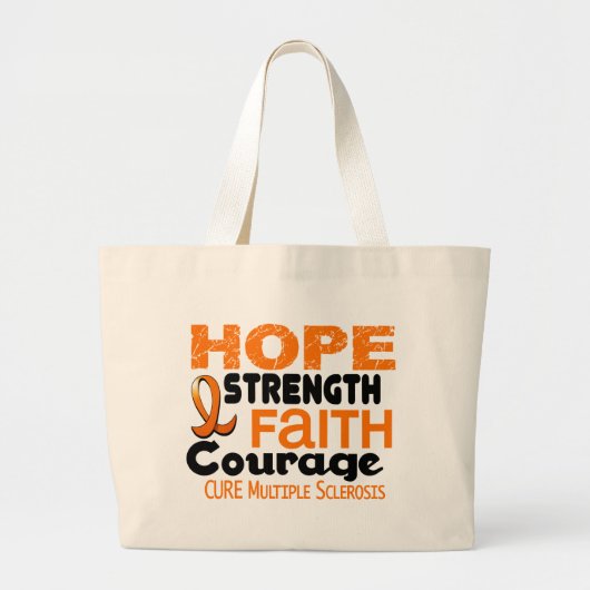 Multipele sclerose MS HOPE 3 Grote Tote Bag (Voorkant)