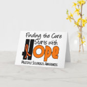 Multipele sclerose MS HOPE 4 Kaart (Gele Bloem)