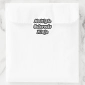 Multipele sclerose ninja ronde sticker (Tas)