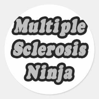 Multipele sclerose ninja ronde sticker
