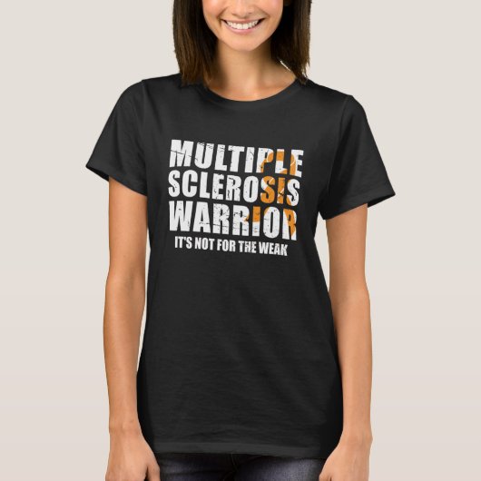 multipele sclerose warrior multipele sclerose t-shirt (Voorkant)