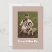 Multiphoto Liefde van ons Familiefoto Feestdagenkaart (Voorkant)