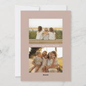 Multiphoto Liefde van ons Familiefoto Feestdagenkaart (Achterkant)